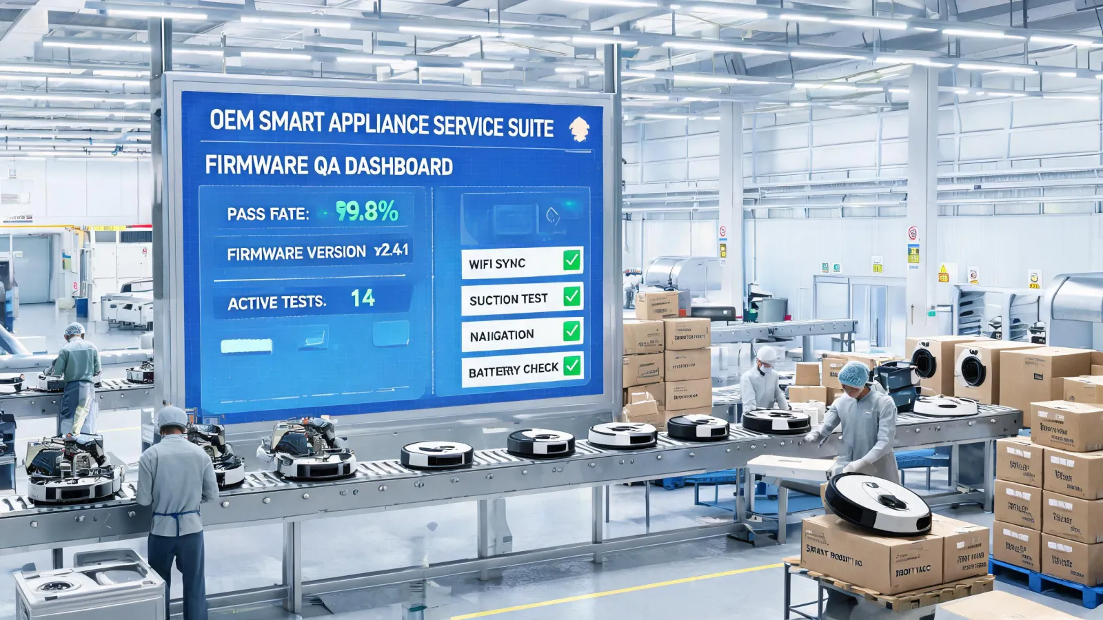 Smart appliance OEM service production line